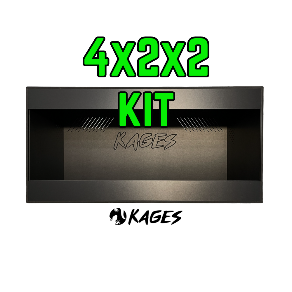 Kages 4x2x2 PVC Reptile Enclosure | Made in the USA | Bearded