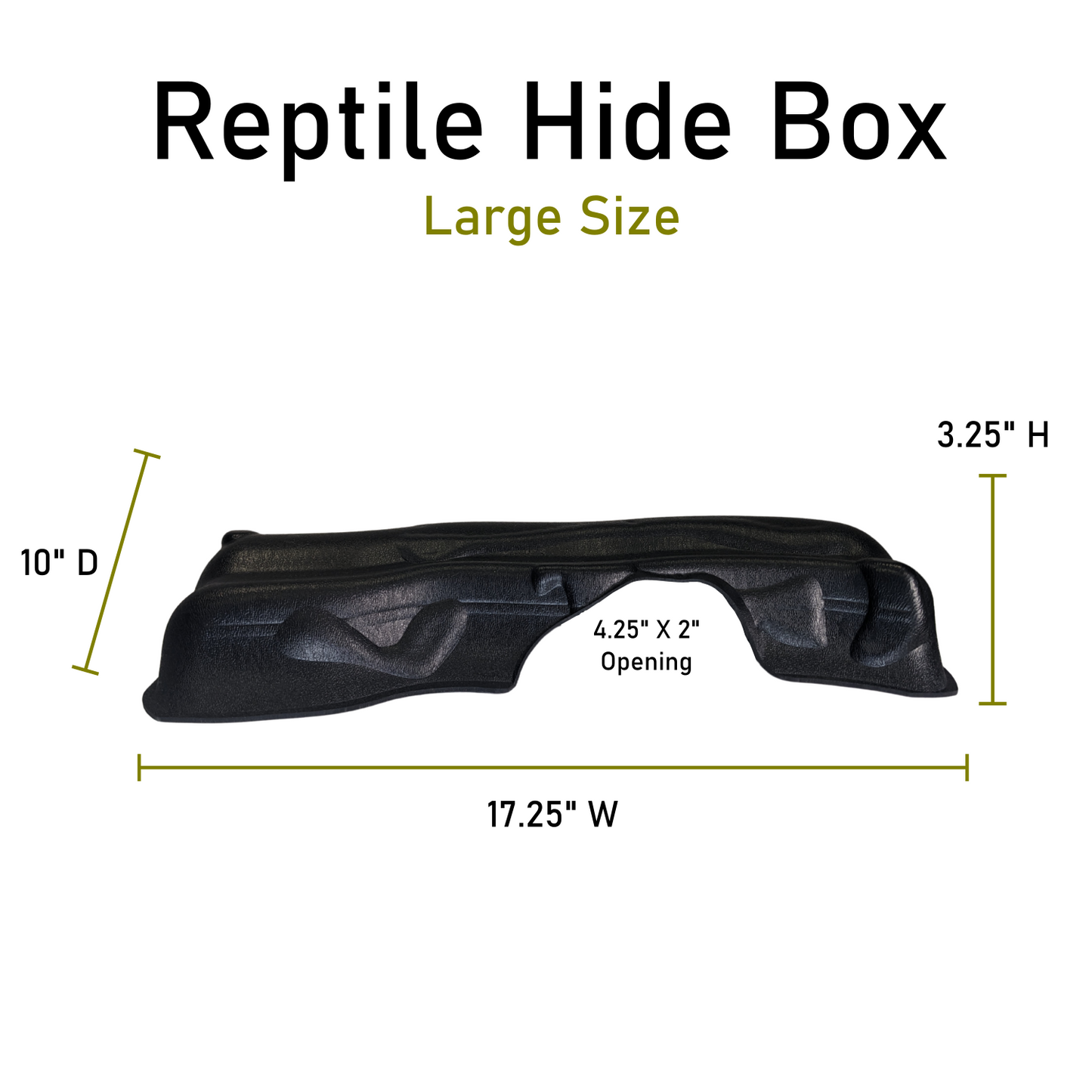 Kages Formed ABS Log Reptile Hide Box