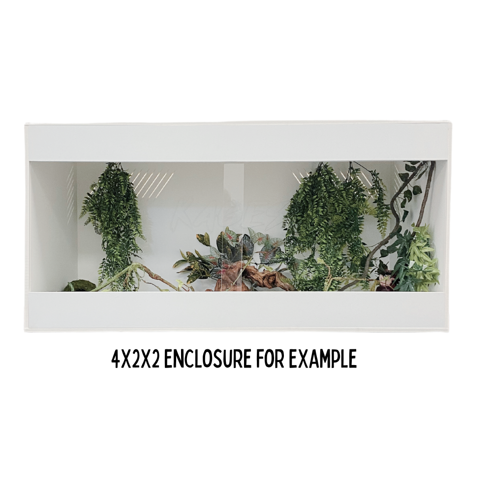 30"x16"x16" Premium White PVC Reptile Enclosure