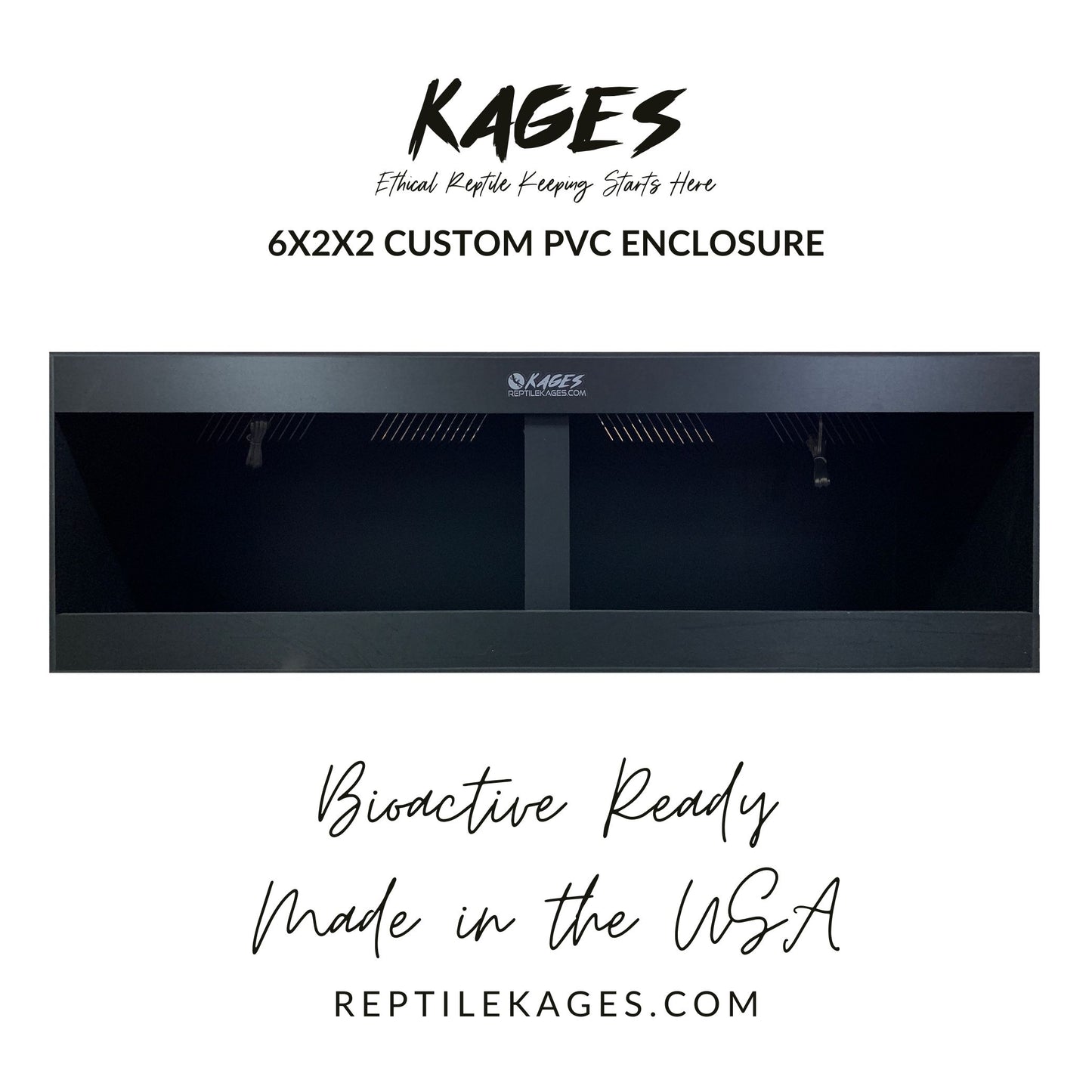 72"x24"x24" / 6'x2'x2' Premium WHITE PVC Reptile Enclosure