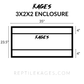 36"x24"x24" / 3'x2'x2' Premium PVC Reptile Enclosure