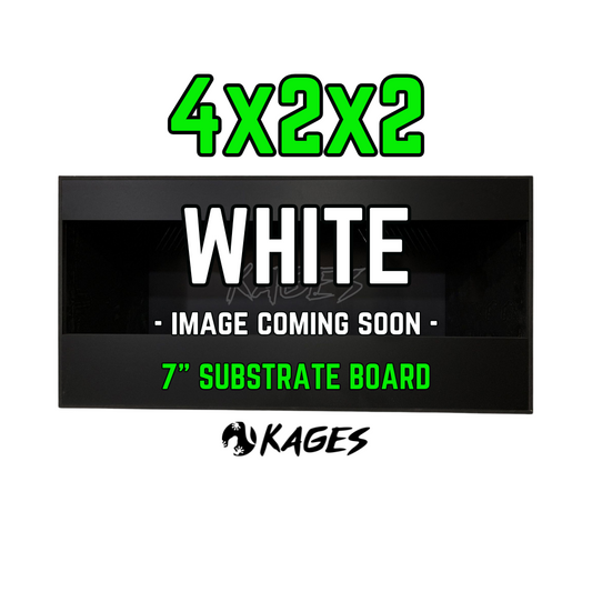 48"x24"x24" / 4'x2'x2' with 7" Substrate Board Premium White PVC Reptile Enclosure