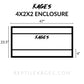 48"x24"x24" / 4'x2'x2' Premium PVC Reptile Enclosure