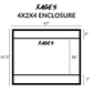 48"x24"x48" / 4'x2'x4' Premium PVC Reptile Enclosure