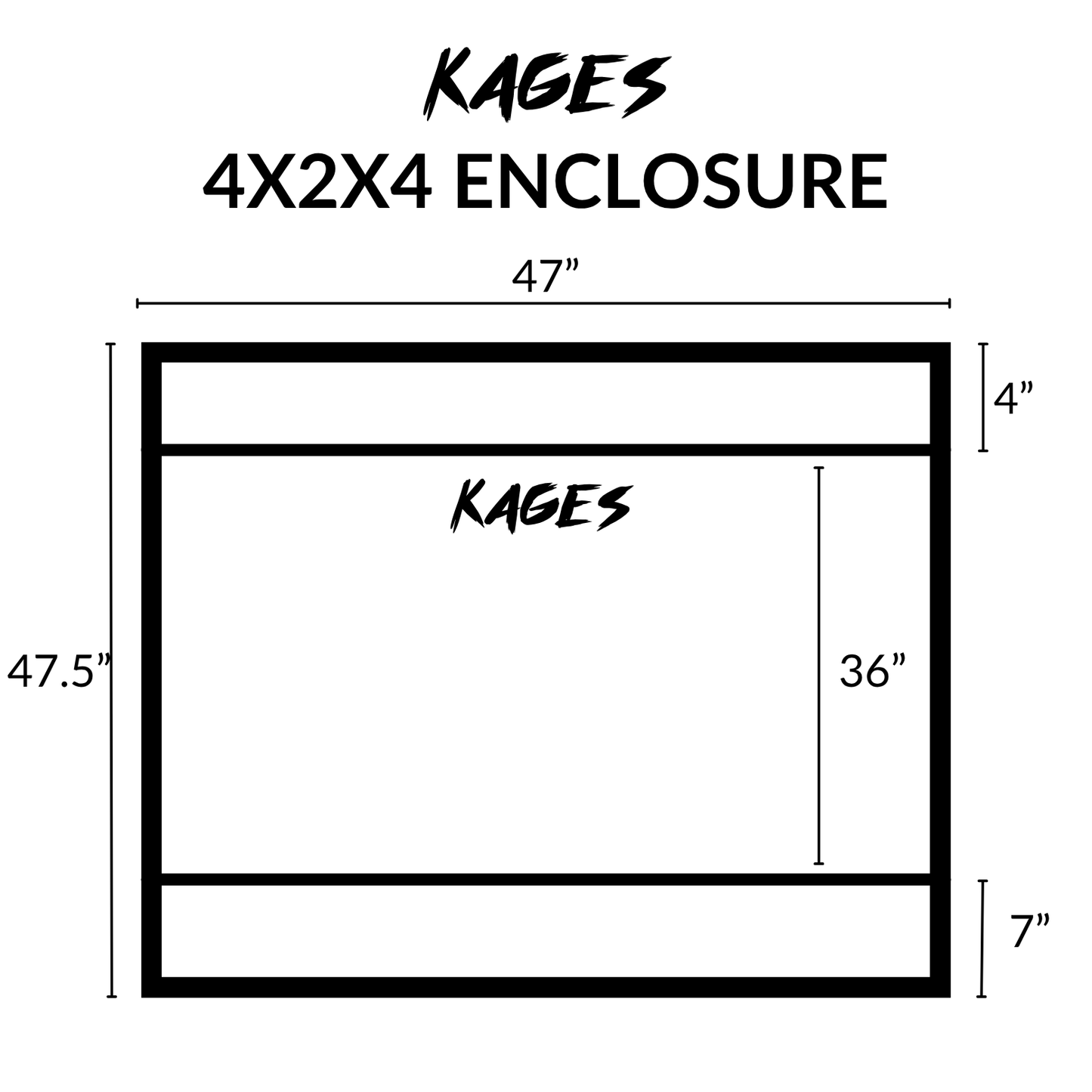 48"x24"x48" / 4'x2'x4' Premium PVC Reptile Enclosure