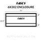6'x3'x2' Premium PVC Reptile Enclosure