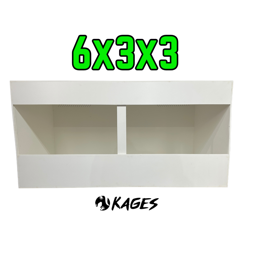 72"x36"x36" / 6'x3'x3' Premium White PVC Reptile Enclosure