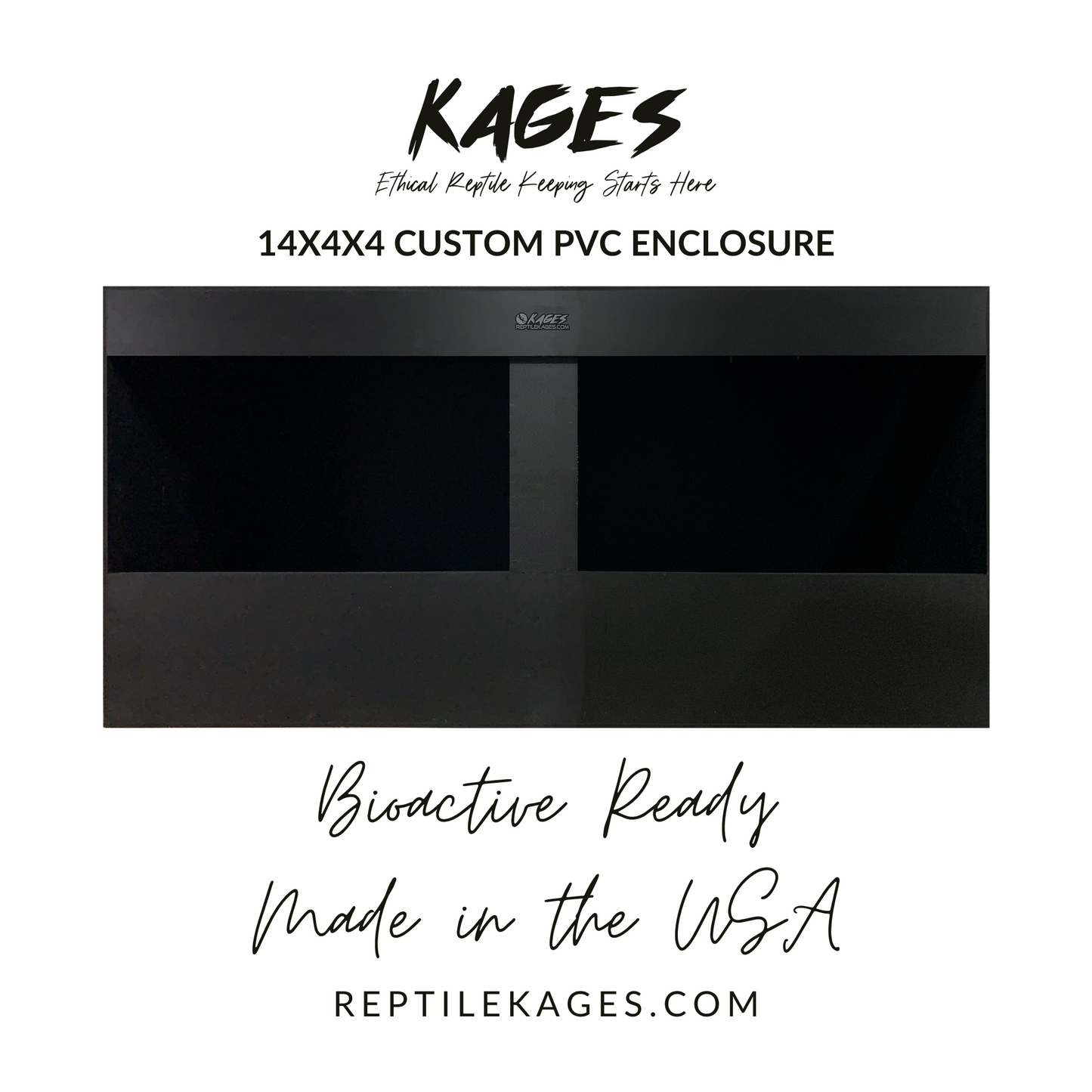 14'x4'x4' Premium PVC Reptile Enclosure