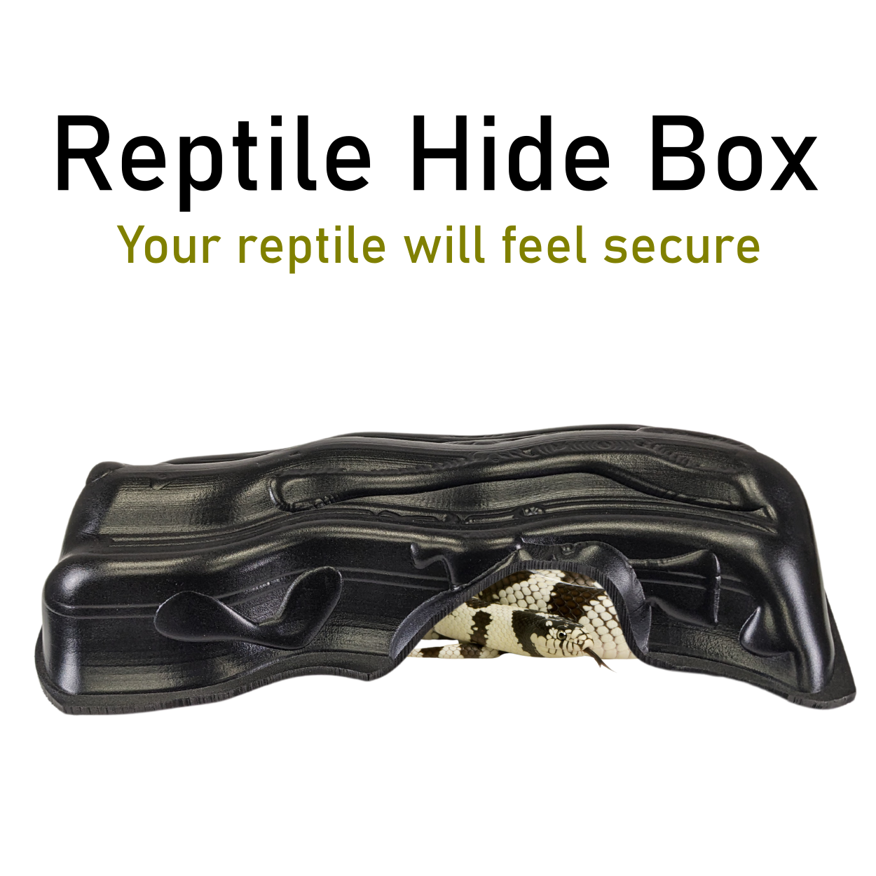 Kages Formed PVC Log Reptile Hide Box