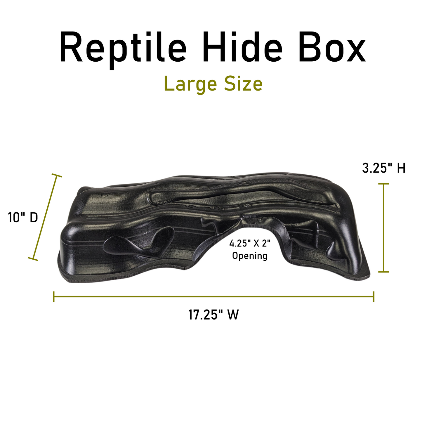 Kages Formed PVC Log Reptile Hide Box