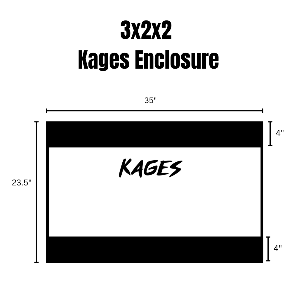 36"x24"x24" / 3'x2'x2' Premium PVC Reptile Enclosure