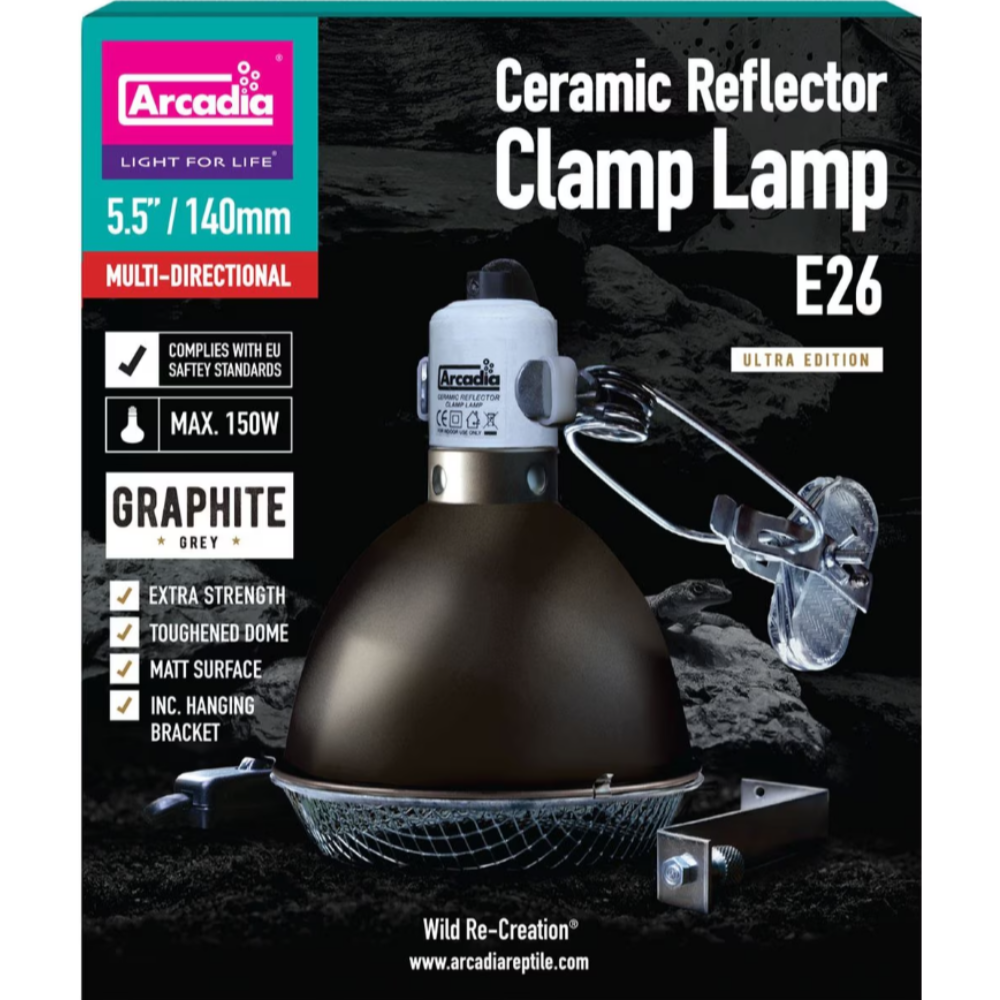 Arcadia Ceramic Reflector Clamp Lamp